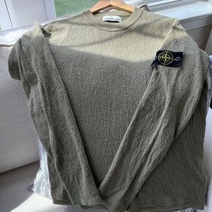 Like new, Camo Green Stone Island crew neck sweater.